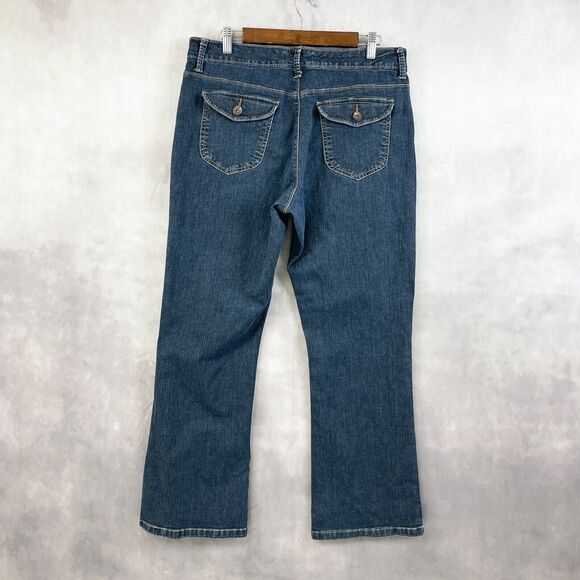 Lee Platinum Label Womens Jeans Size 14 Short Baby Boot Slimming Comfort Classic - Picture 2 of 11